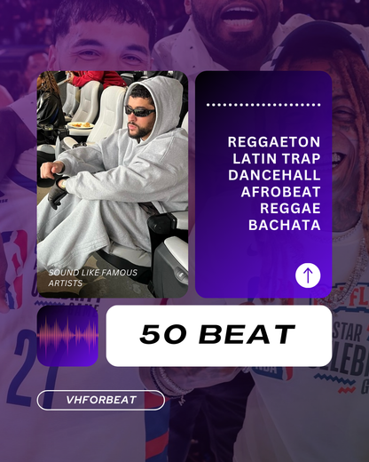 50 BEATS REGGAETTON-LATIN TRAP-DANCEHALL-AFROBEATS